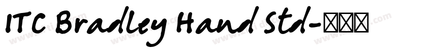 ITC Bradley Hand Std字体转换